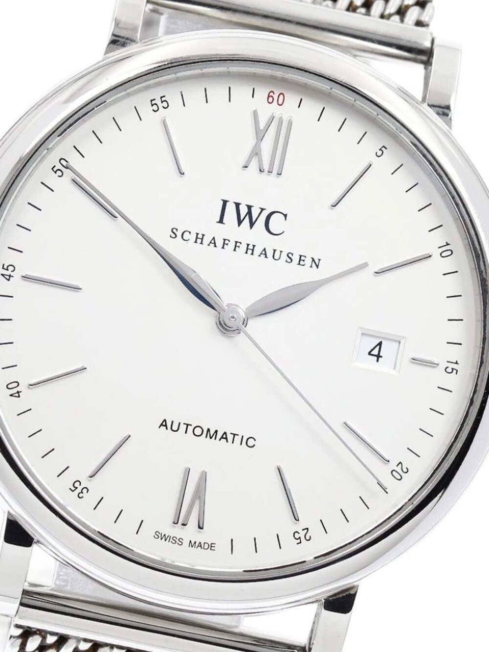 IWC SCHAFFHAUSEN Portofino IW356507 Date Silver Dial Automatic Men's_950643